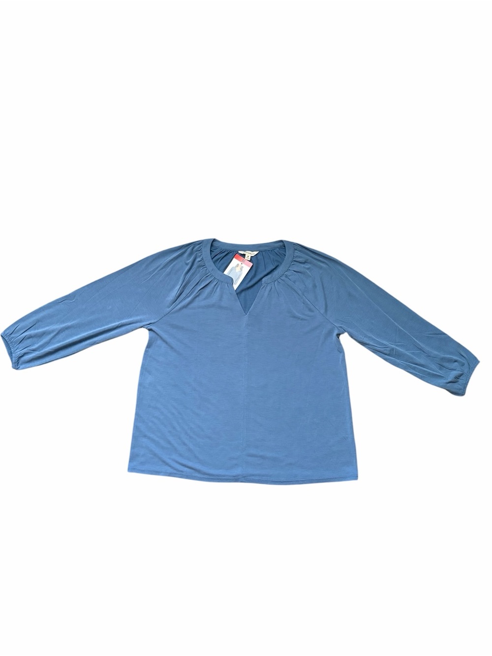 NWT Lucky Brand Blue 3/4 Sleeve Peasant Top – Medium